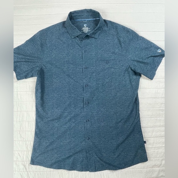 Kuhl Other - Kuhl Men’s Blue Button Down Quick Dry Performance Shirt Medium